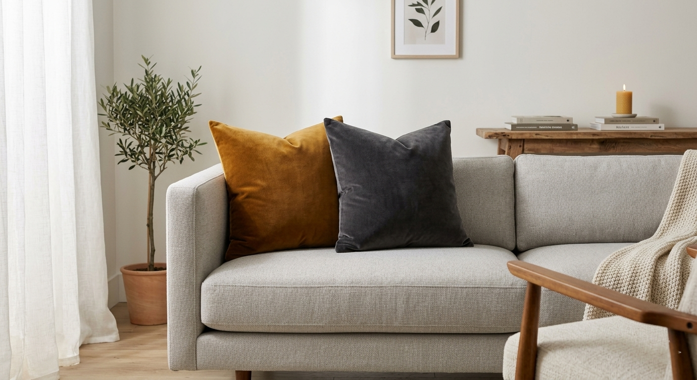 Velvet Accent Pillow Set